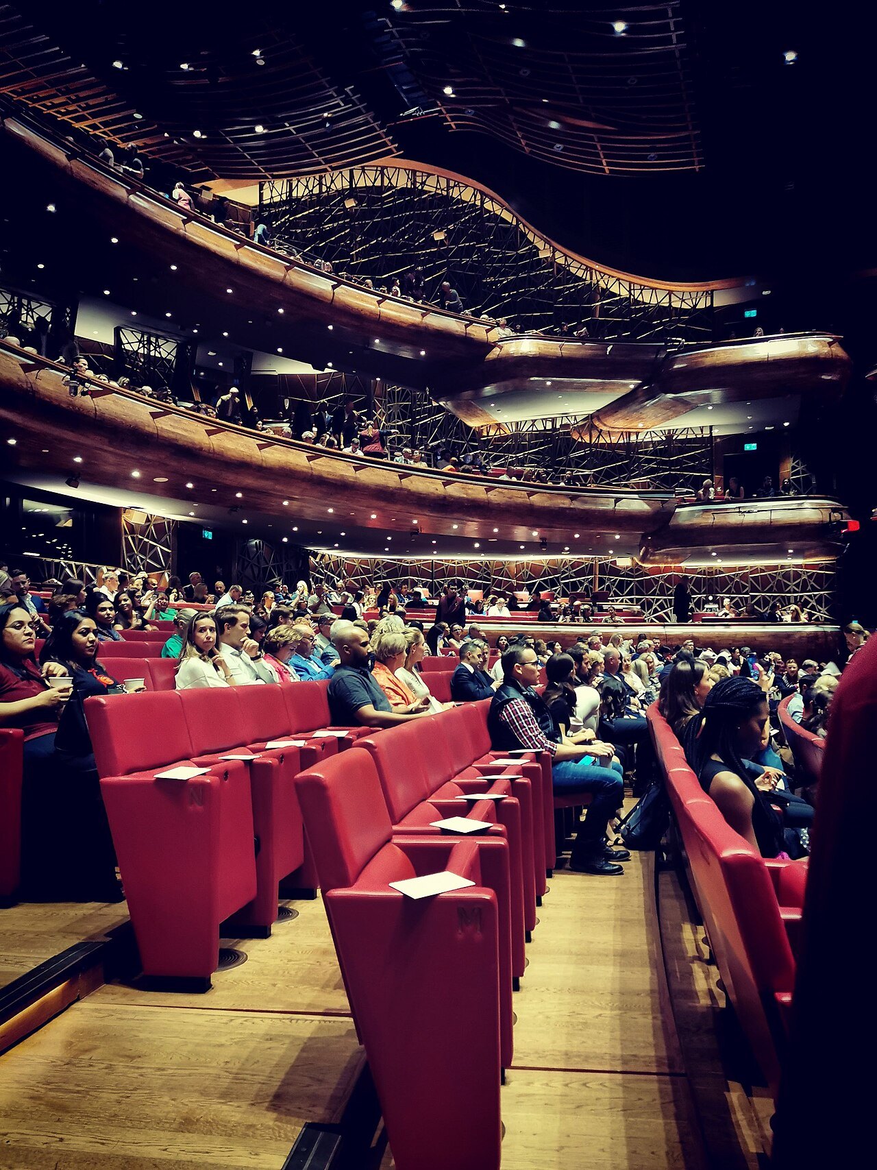 Auditorium inside Dubai Opera